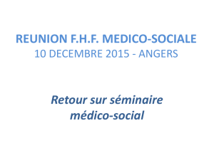 REUNION F.H.F. MEDICO-SOCIALE 10 DECEMBRE 2015