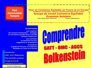 Commerce équitable - BIENVENUE SUR PCF DROME