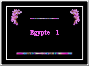 Diaporama sur l`Egypte