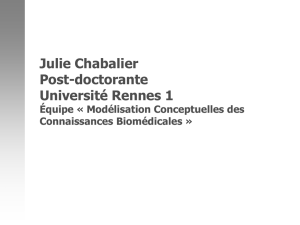 Recherche - Julie Chabalier