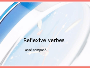 Reflexive verbes