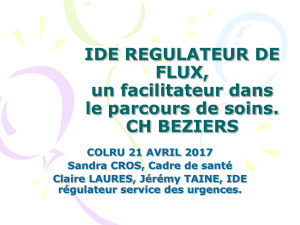 IDE régulateur de flux au CH Béziers