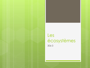 Les écosystèmes - CormierScience