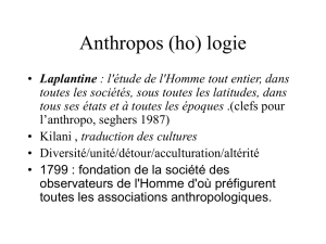 Anthropo (ho) logie