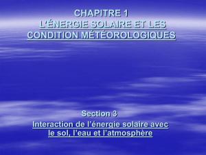 chapitre 1 l`énergie solaire et les condition météorologiques