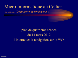 Plan séance du 14 mars 2012 - Association Le Cellier à Venir