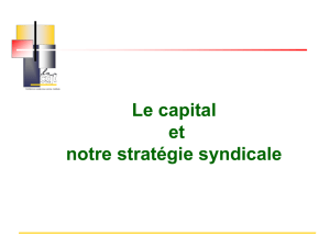 Le capital et notre stratégie syndicale - UL CGT 5-6