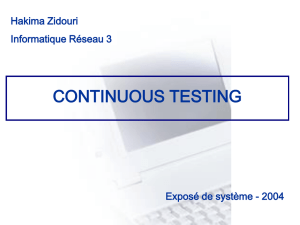 Plug-in : Continuous Testing