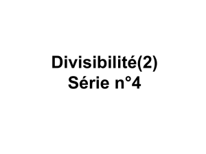 Divisibilité(2) Séri..