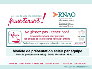 Séries d`apprentissage sur la prévention des chutes
