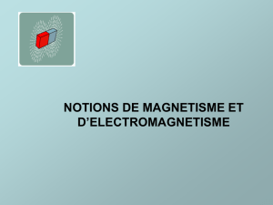 Cours sur les notions de magnetisme et d electromagnetisme prof