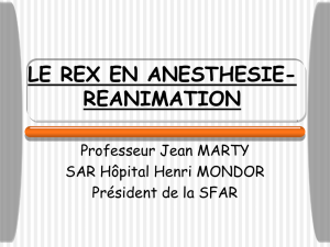 le rex en anesthesie-reanimation