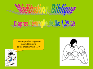Méditation biblique - Paroisse Villers-la