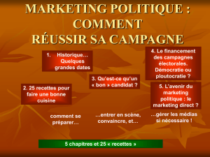 5. L`avenir du marketing politique