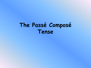The Passé Composé with Avoir