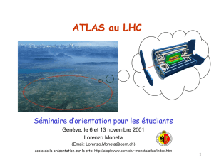 Atlas au LHC - Université de Genève