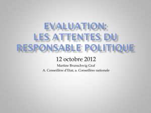 Evaluation politiques publiques octobre 2012