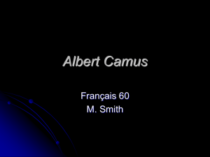 Biographie de Camus - FRAP-FWHS