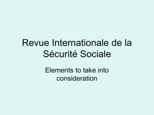 Revue Internationale de la Sécurité Sociale