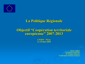 Coopération territoriale européenne