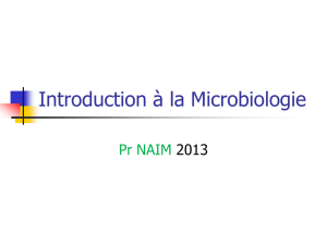 Introduction à la Microbiologie