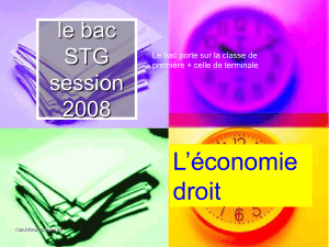 le bac STG session 2007