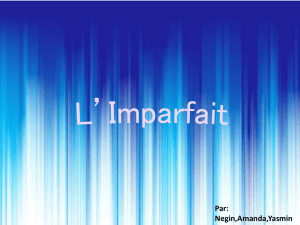 L*Imparfait - SD43 Teacher Sites