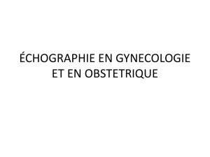 Échographie en gynécologie et en obstétrique