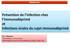 Infections virales de l`immunodéprimé - Infectio