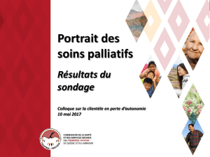 Résultats du sondage