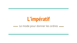L*impératif - AATF French teaching resources