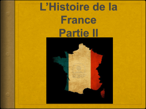 L*Histoire de la France Partie II