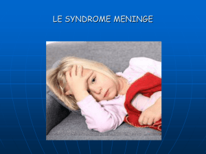 Syndrome méningé
