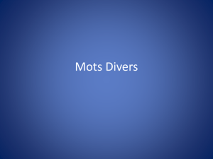Mots Divers