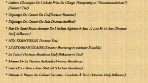 VIRUS EBOLA ASTHME CHRONIQUE DE L*ADULTE PRISE EN