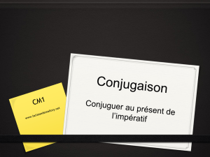 présent de l`impératif