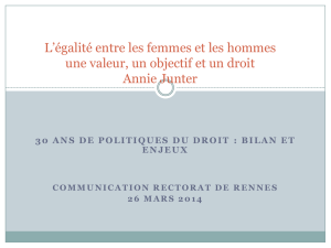 bilan et enjeux Communication Rectorat de Rennes 26 mars 2014