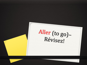 Aller (to go)* Révisez!