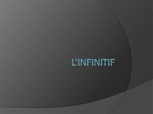 L*infinitif