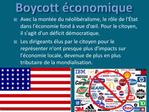 Boycott économique - Cégep du Vieux Montréal