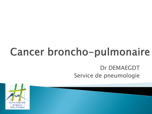 Cancer broncho-pulmonaire