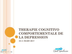 modele cognitif - Institut Marocain De Thérapie Cognitive