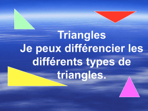 getting to know triangles