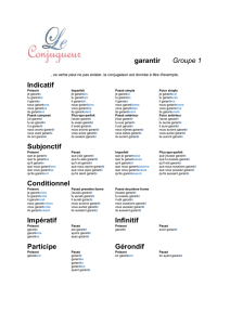 Indicatif - Le conjugueur