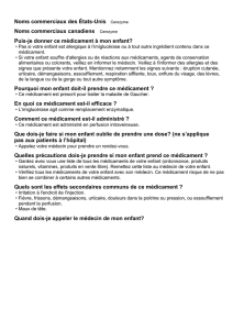 Puis-je donner ce médicament à mon enfant?