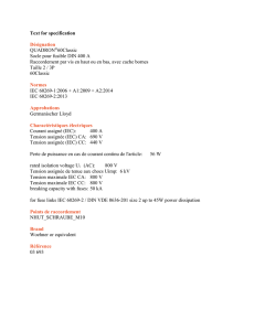 Text for specification Désignation QUADRON®60Classic Socle pour