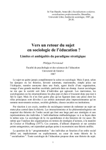 I. Les limites du paradigme stratégique