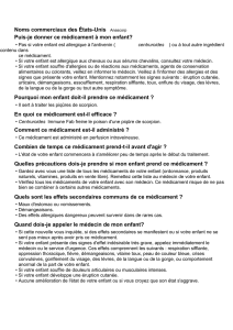 Puis-je donner ce médicament à mon enfant?