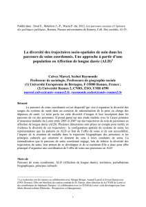 La dimension territoriale des parcours de soins - Hal-SHS