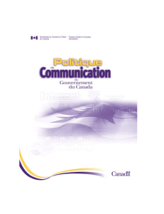 Politique de communication du gouvernement du Canada